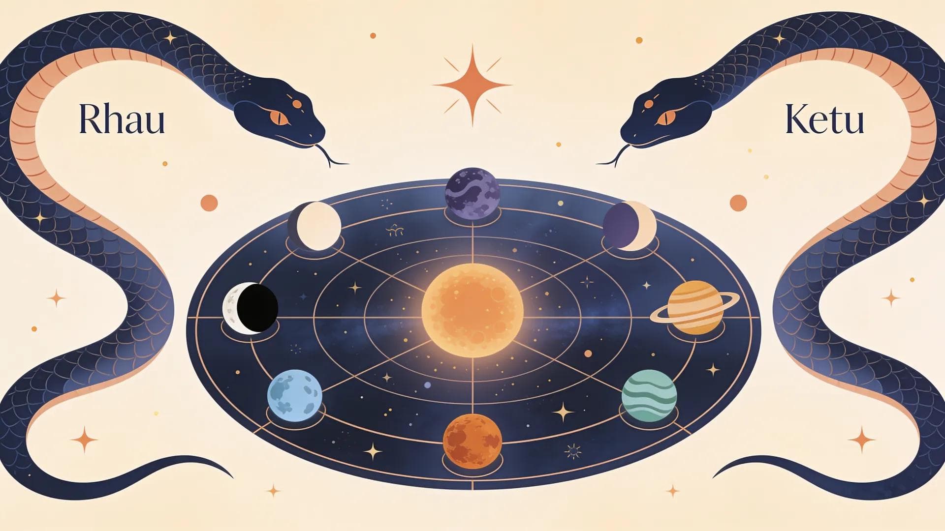 Rahu & Ketu • The 180° Celestial Serpent Axis